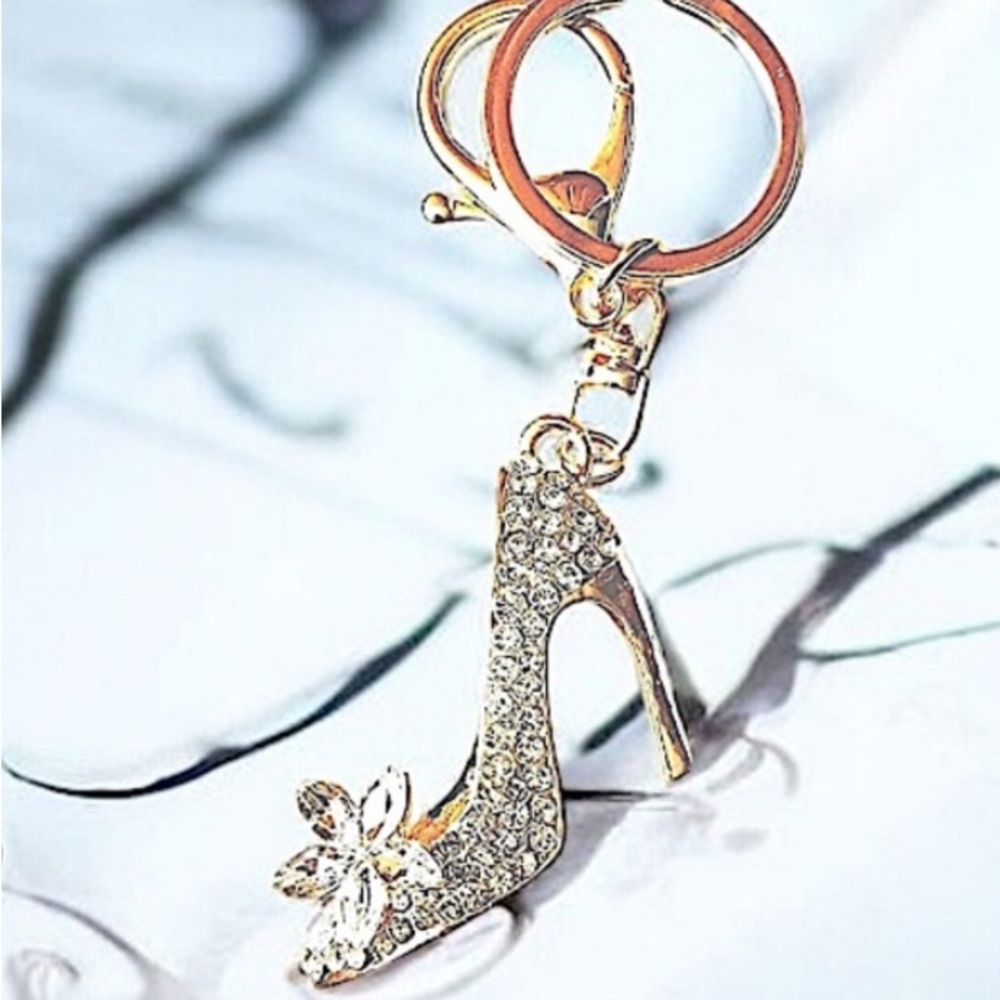 New! Bling Stiletto Purse Charm or Keychain - Picture 5 of 16